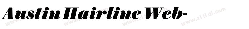 Austin Hairline Web字体转换